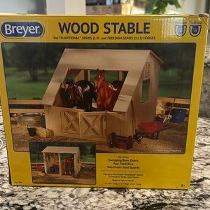 Breyer toy wooden stable. Brand new